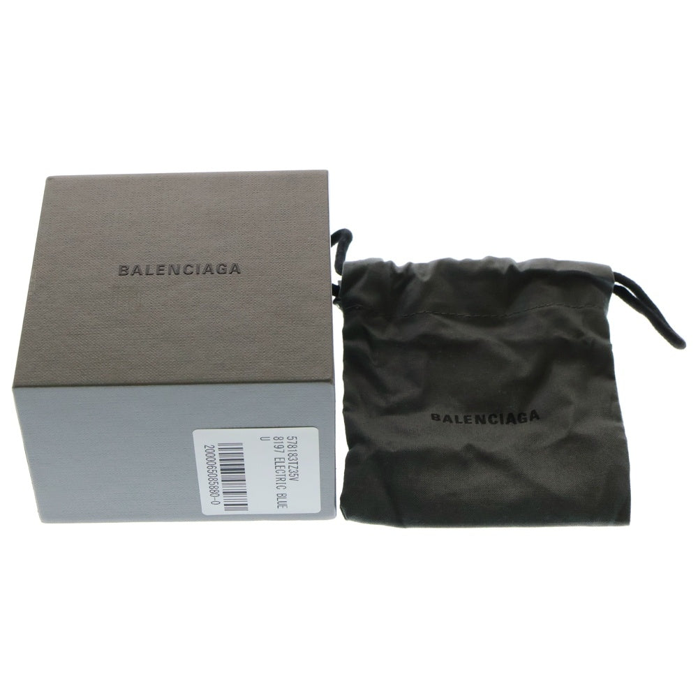 BALENCIAGA(バレンシアガ) クリスタル デザイン ピアス ブルー 578183 TZ35V レディース