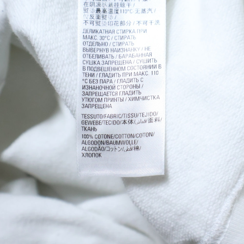 BALENCIAGA(バレンシアガ) 22AW ダメージ加工 ロゴ プルオーバー パーカー ホワイト 675003 TMVB5