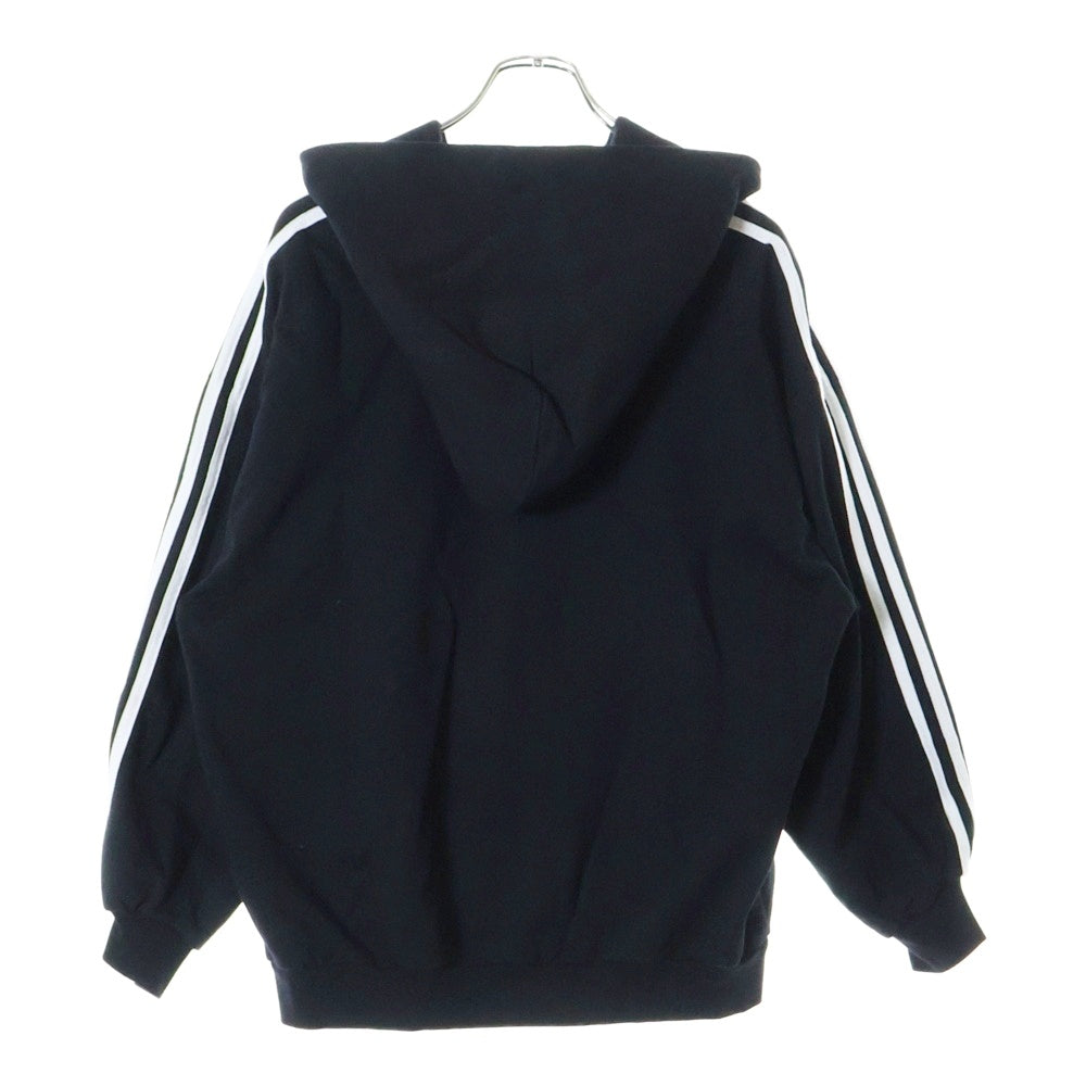 BALENCIAGA(バレンシアガ) 23SS ×adidas Zip Up Hoodie アディダス ジップアップスウェットパーカー フーディー ブラック 723754 TNVN2