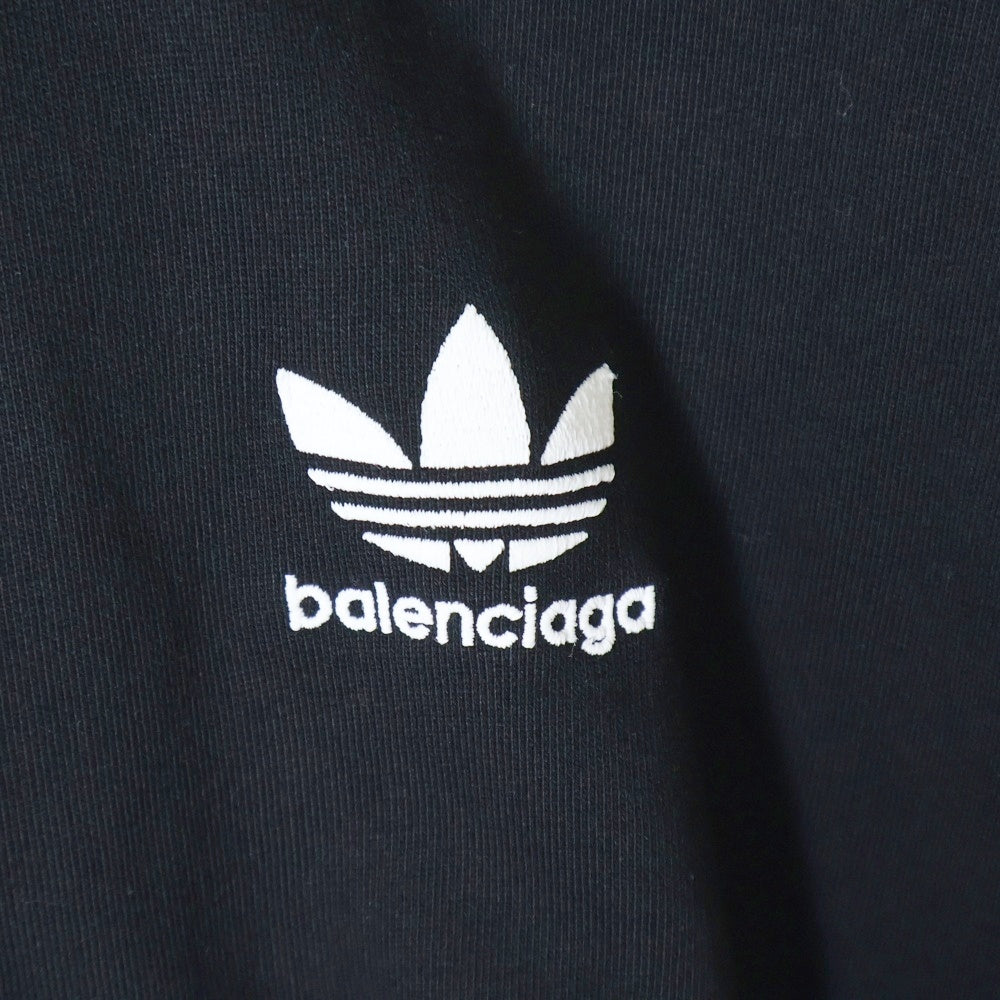 BALENCIAGA(バレンシアガ) 23SS ×adidas Zip Up Hoodie アディダス ジップアップスウェットパーカー フーディー ブラック 723754 TNVN2