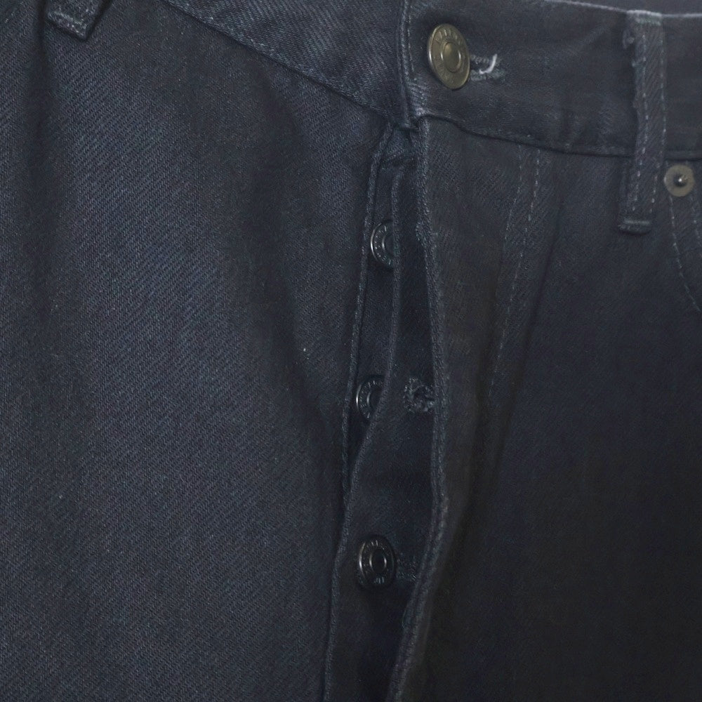 BALENCIAGA(バレンシアガ) Over Fit Denim Jeans オーバーフィットダメージ加工デニムパンツ ブラック 697825 TBP47