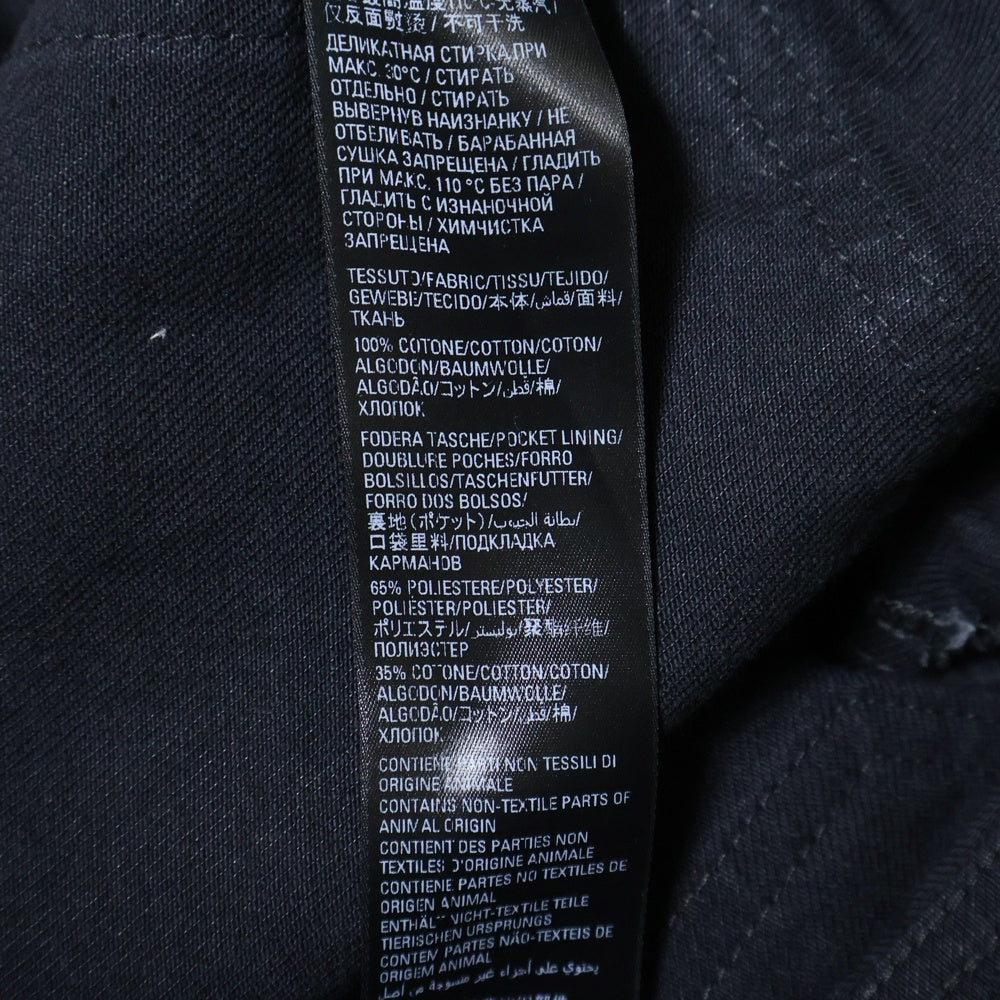 BALENCIAGA(バレンシアガ) Over Fit Denim Jeans オーバーフィットダメージ加工デニムパンツ ブラック 697825 TBP47