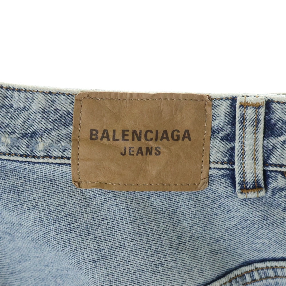 BALENCIAGA(バレンシアガ) 22AW Pull-Up Skirt デニムスカート インディゴ レディース 704546 TDW14