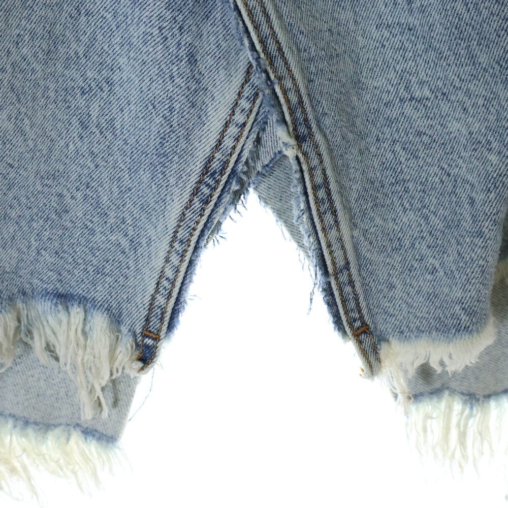 BALENCIAGA(バレンシアガ) 22AW Pull-Up Skirt デニムスカート インディゴ レディース 704546 TDW14