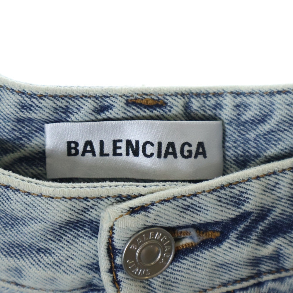 BALENCIAGA(バレンシアガ) 22AW Pull-Up Skirt デニムスカート インディゴ レディース 704546 TDW14