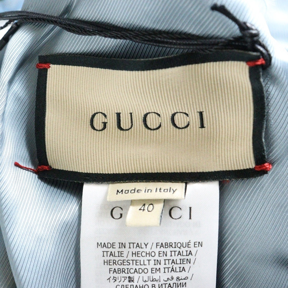 GUCCI(グッチ) ファーケープ ブルー 676166 Z8ASF レディース