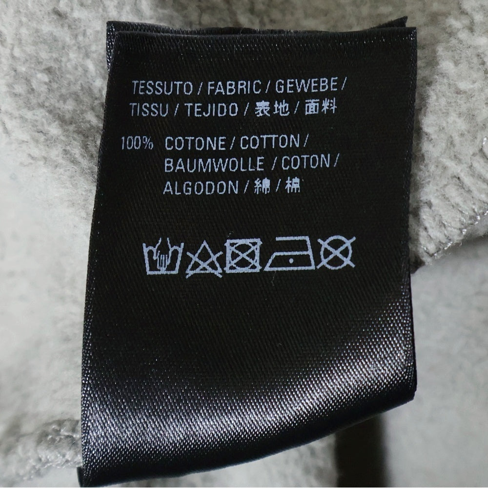 BALENCIAGA(バレンシアガ) 21AW ダメージ加工 ピクセルロゴ ビッグ サイズ ヘビーウェイト スウェットパーカー ベージュ 661711 TKVD6