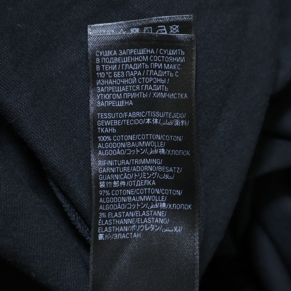 BALENCIAGA(バレンシアガ) 24SS 日本限定 GINZA STORE ヴィンテージ加工タワープリント半袖Tシャツ ブラック 787349 TQV75