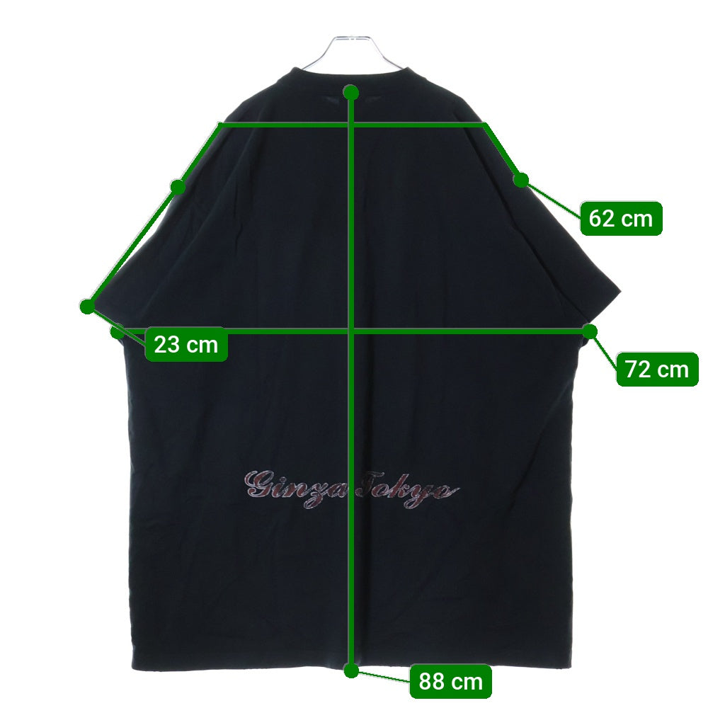 BALENCIAGA(バレンシアガ) 24SS 日本限定 GINZA STORE ヴィンテージ加工タワープリント半袖Tシャツ ブラック 787349 TQV75