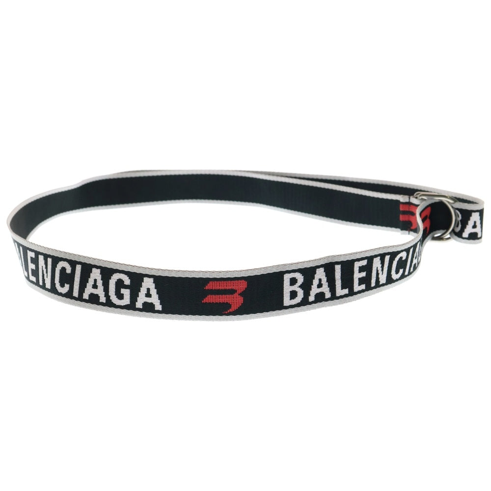 BALENCIAGA(バレンシアガ) D RING BELT Dリング ロゴ ロングベルト ブラック 703137