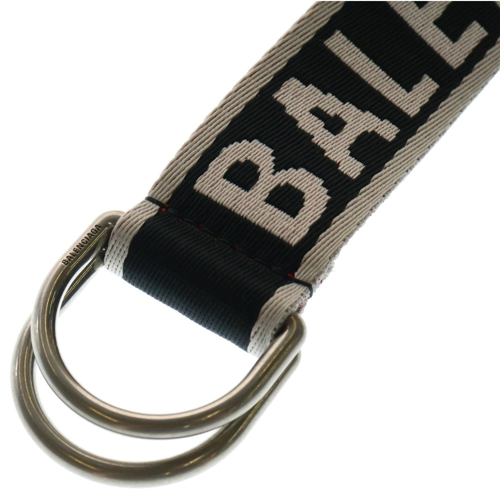 BALENCIAGA(バレンシアガ) D RING BELT Dリング ロゴ ロングベルト ブラック 703137