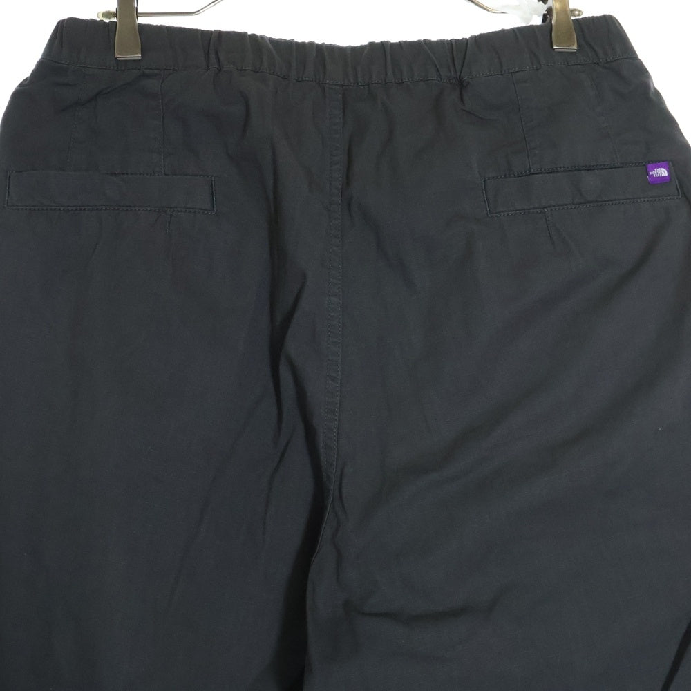 THE NORTH FACE PURPLE LABEL(ノースフェイスパープルレーベル) Ripstop Wide Cropped Field Pants リップストップワイドクロップドパンツ ブラック NT5355N