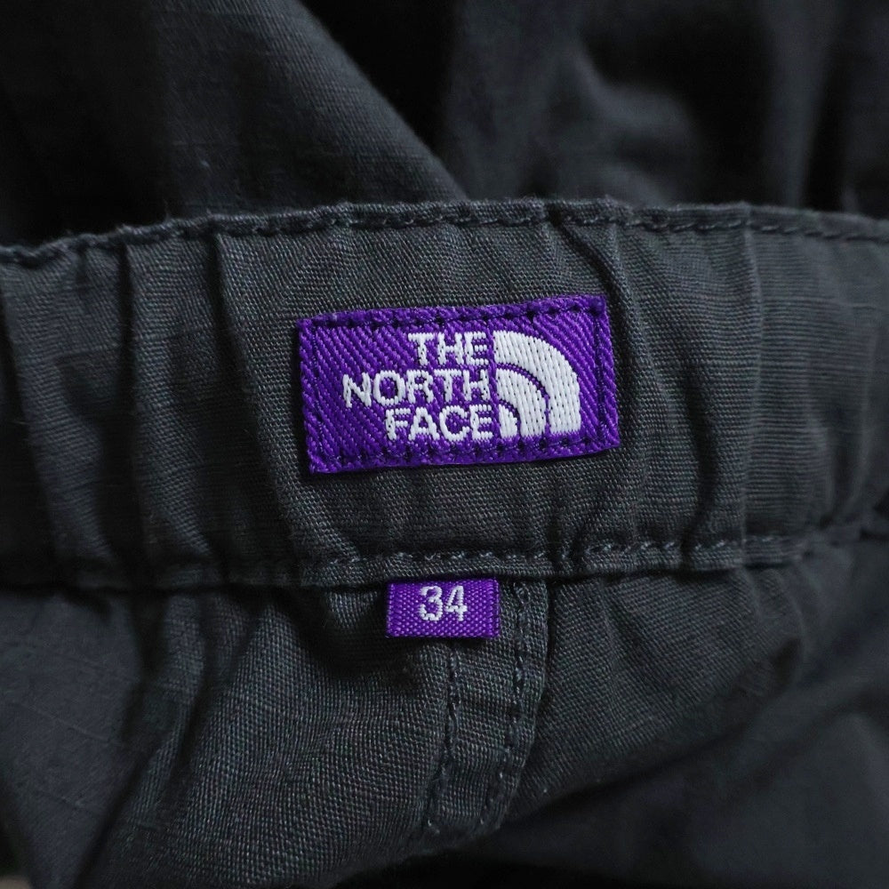 THE NORTH FACE PURPLE LABEL(ノースフェイスパープルレーベル) Ripstop Wide Cropped Field Pants リップストップワイドクロップドパンツ ブラック NT5355N