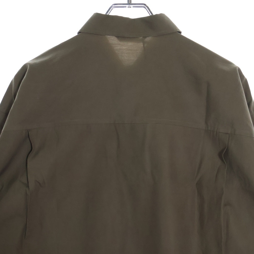 AURALEE(オーラリー) 25AW WASHED FINX TWILL BIG SHIRT ウォッシュドフィンクスツイルビッグシャツ ブラウン A25AS02TN