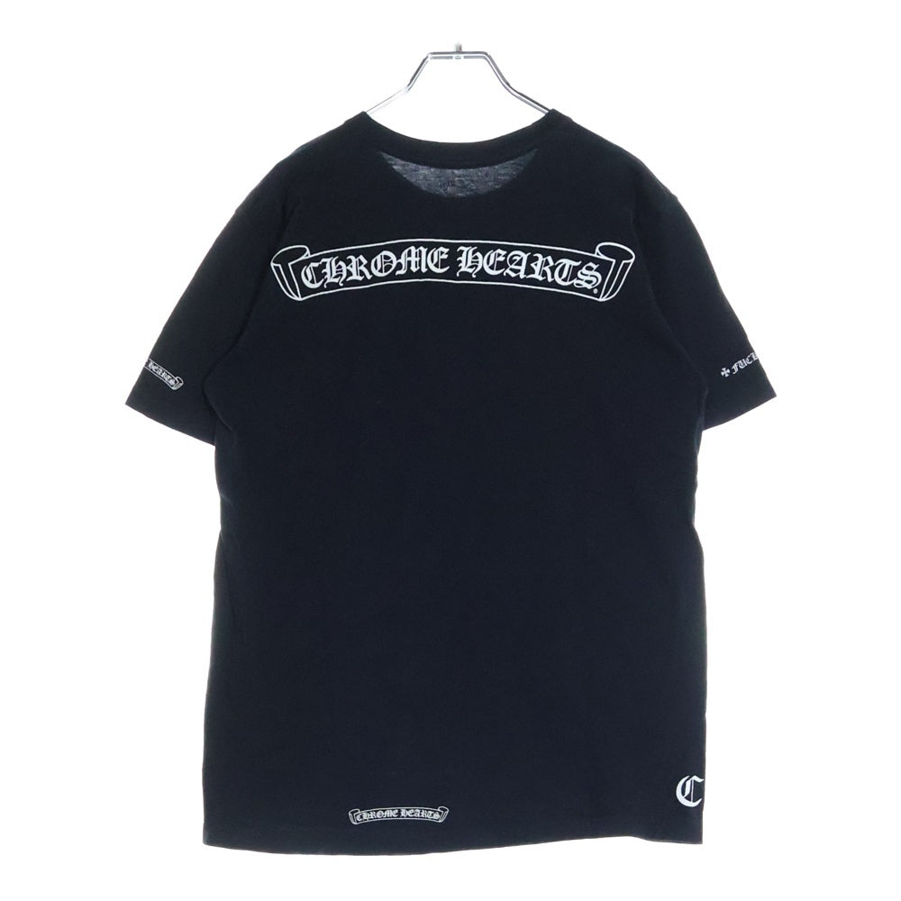 CHROME HEARTS(クロムハーツ) CH T-SHRT 1 バックスクロールラベルプリントTシャツ ブラック