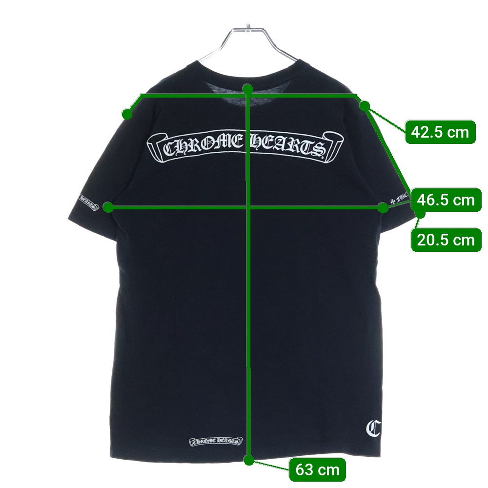 CHROME HEARTS(クロムハーツ) CH T-SHRT 1 バックスクロールラベルプリントTシャツ ブラック