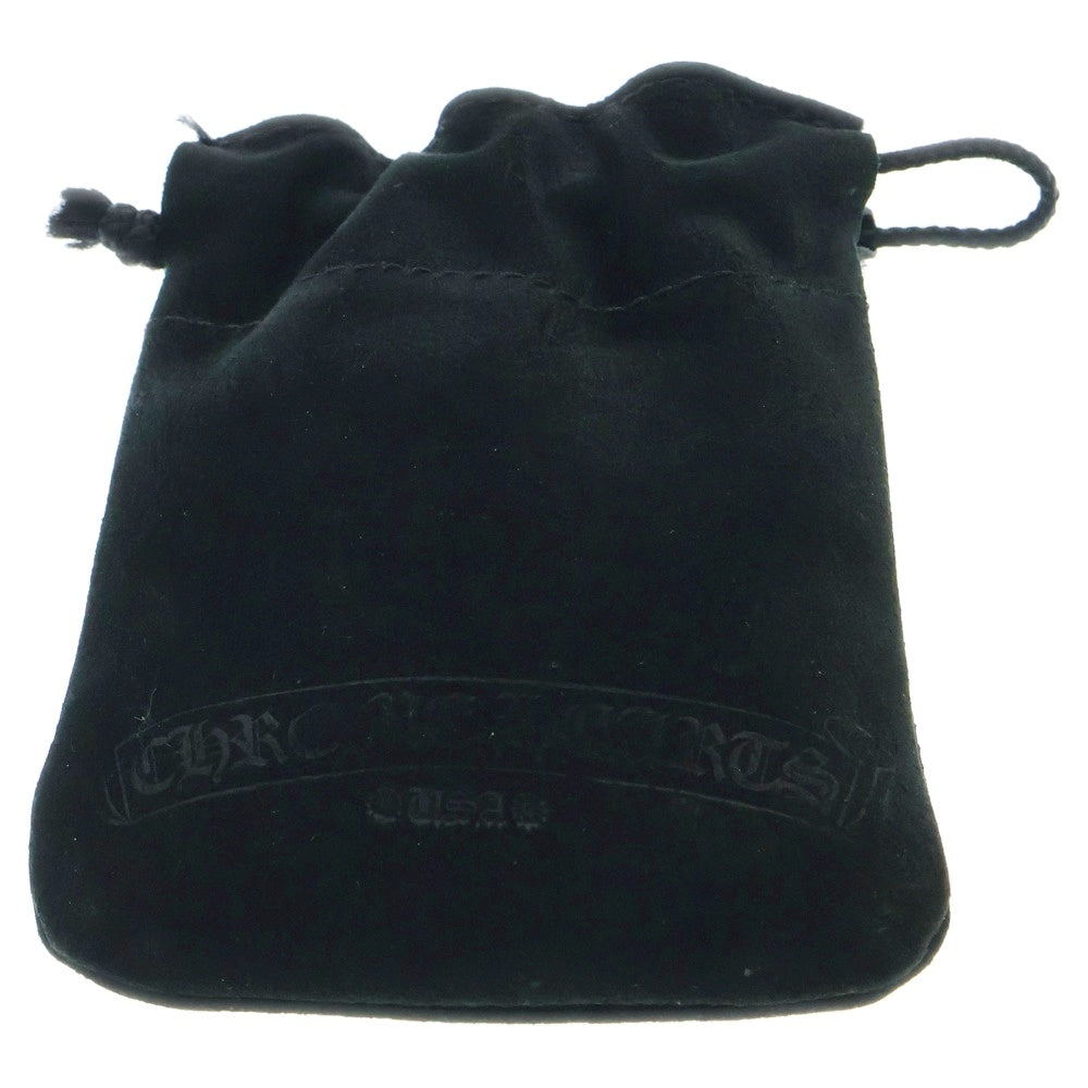 CHROME HEARTS(クロムハーツ) CH CRS LG BC ラージCHクロスペンダント Wボロチップ レザーブレイドネックレス シルバー BCA214