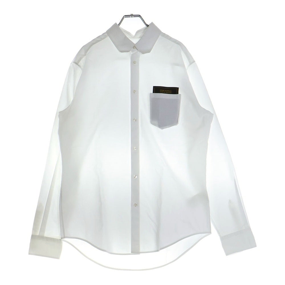 LOUIS VUITTON(ルイヴィトン) 20SS STARPLES EDITION パッチポケット レギュラーシャツ ホワイト RM201MQ DLX HIS55W