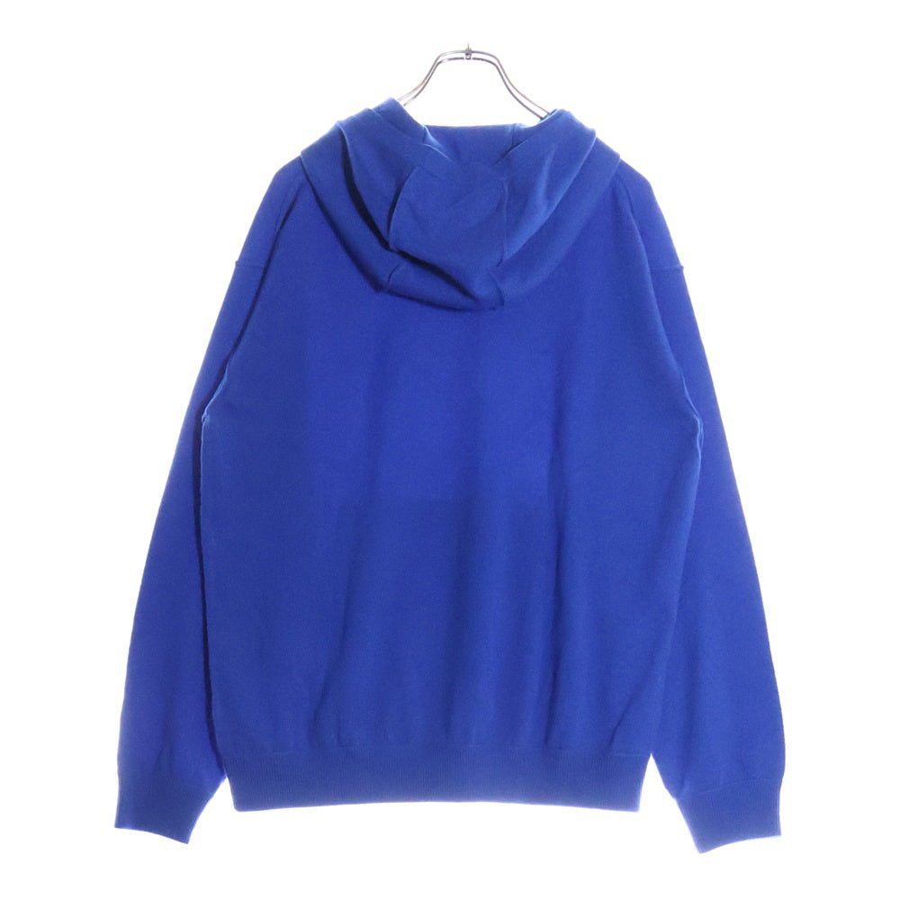 LOUIS VUITTON(ルイヴィトン) 20SS カシミヤニット インサイドアウト プルオーバーパーカー フーディ ブルー RM201Q JZE HHN43W