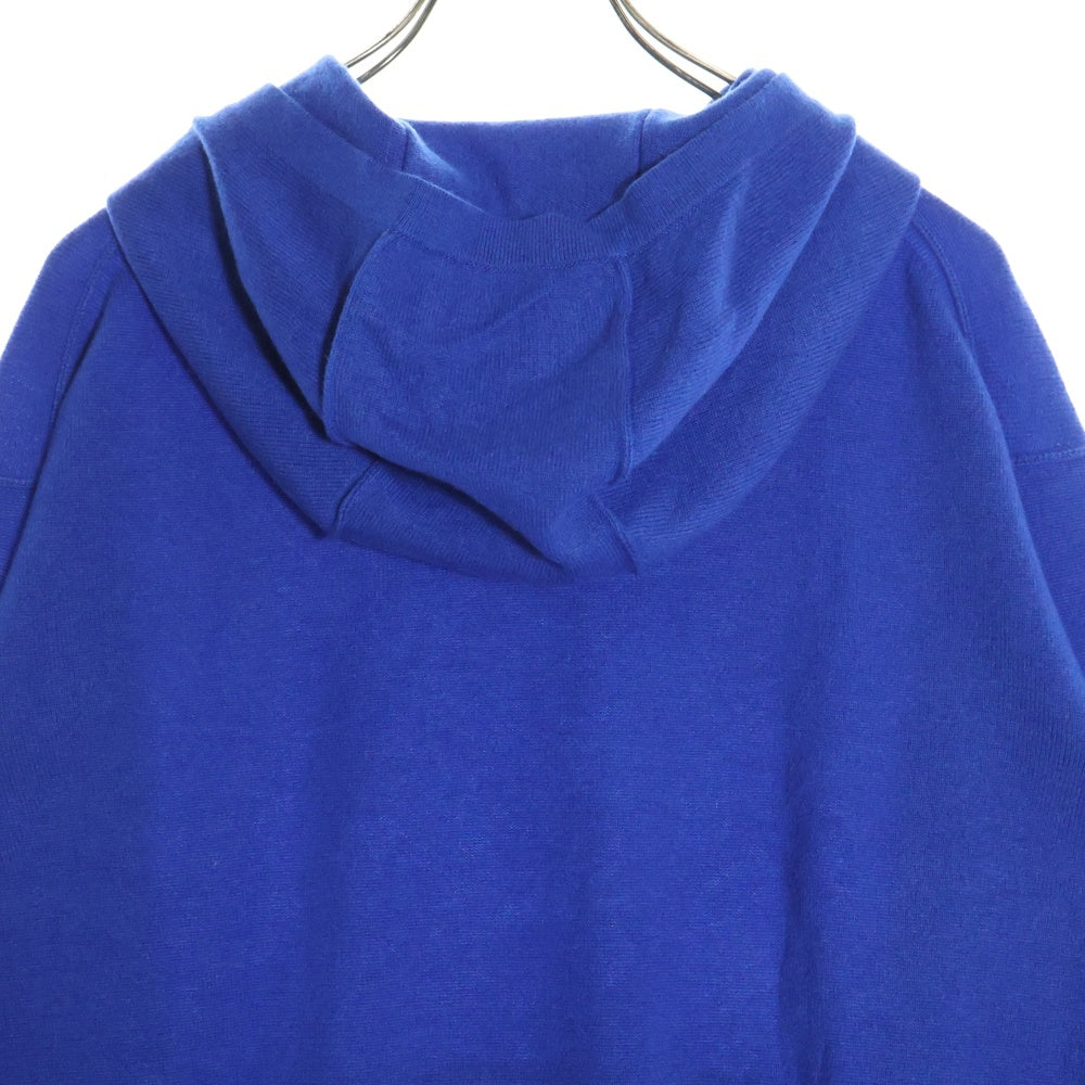 LOUIS VUITTON(ルイヴィトン) 20SS カシミヤニット インサイドアウト プルオーバーパーカー フーディ ブルー RM201Q JZE HHN43W