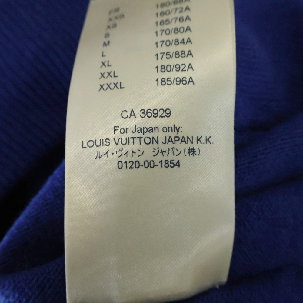 LOUIS VUITTON(ルイヴィトン) 20SS カシミヤニット インサイドアウト プルオーバーパーカー フーディ ブルー RM201Q JZE HHN43W