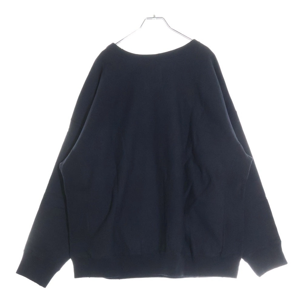 BOWWOW(バウワウ) 23AW ×Disney SNOW WHITE SWEAT SHIRTS スノーホワイト 白雪姫 フロントプリント クルーネックスウェット トレーナー ブラック BW2302-SWSS