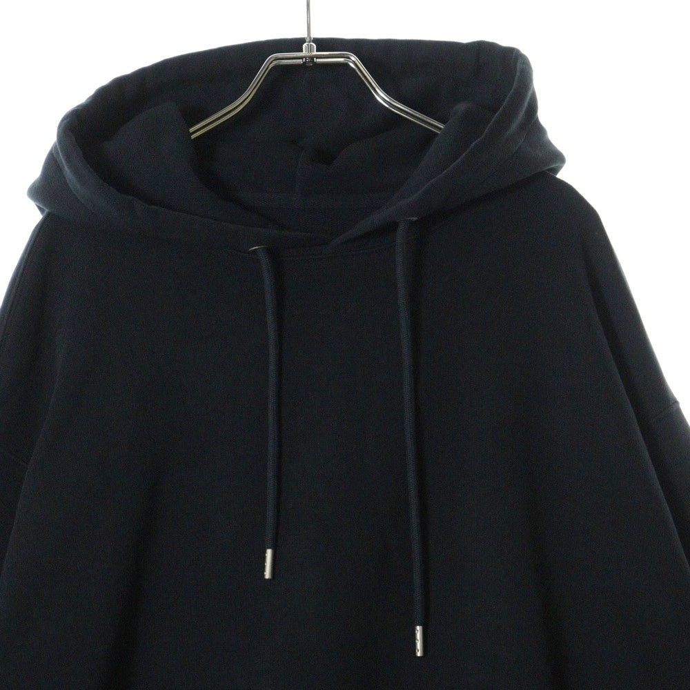 HERON PRESTON(ヘロンプレストン) 23AW NF EX-RAY RECYCLED CO HOODIE サイドロゴパッチ プルオーバーパーカー フーディ ブラック HMBB024C99JER0011000