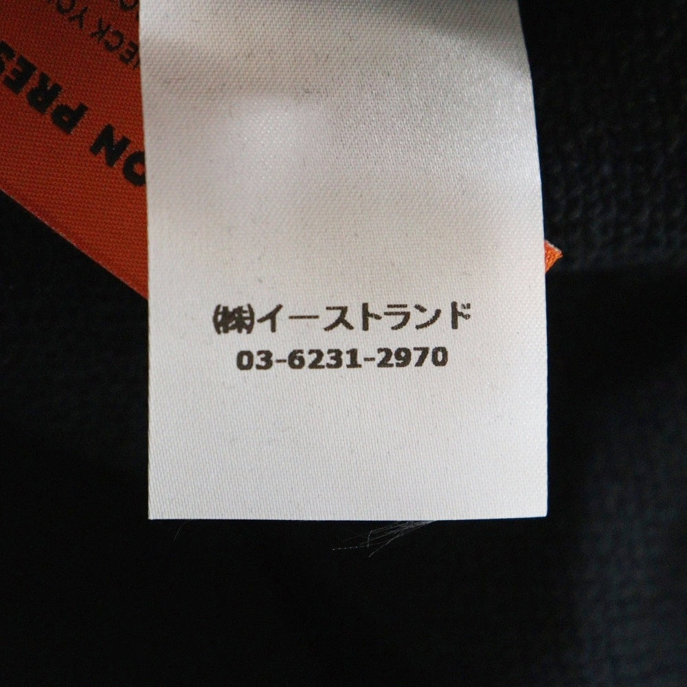 HERON PRESTON(ヘロンプレストン) 23AW NF EX-RAY RECYCLED CO HOODIE サイドロゴパッチ プルオーバーパーカー フーディ ブラック HMBB024C99JER0011000