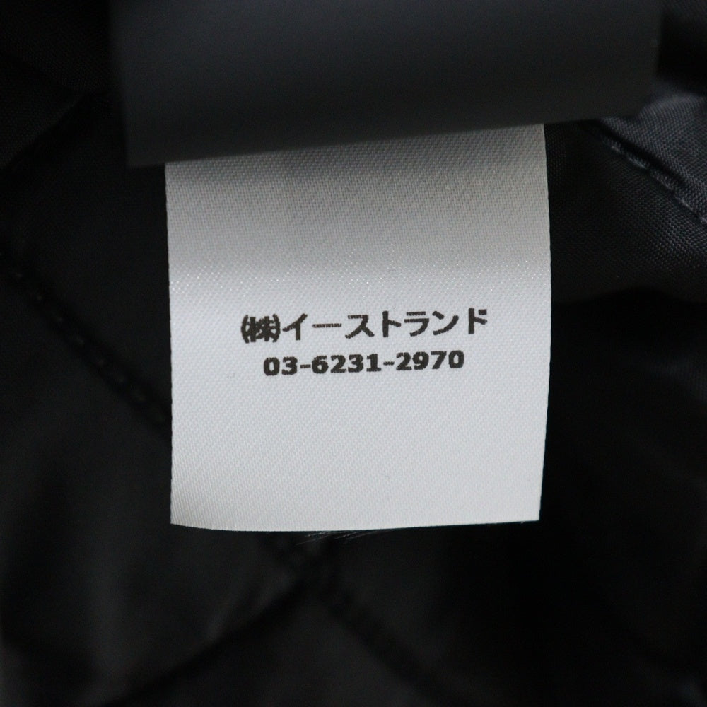HERON PRESTON(ヘロンプレストン) 23AW PRESTONREBUILT DENIM JACKET 裏地キルティング切り替え ジップアップ デニムジャケット ブラック HMYE015F23DEN0011000
