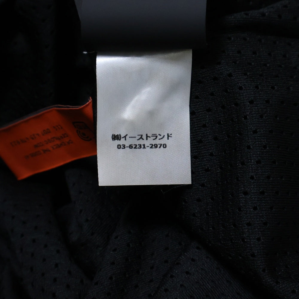 HERON PRESTON(ヘロンプレストン) 23AW NF TRACKTOP LOGO サイドロゴテープ ジップアップブルゾン ジャージ ブラック HMBD006C99JER0011000