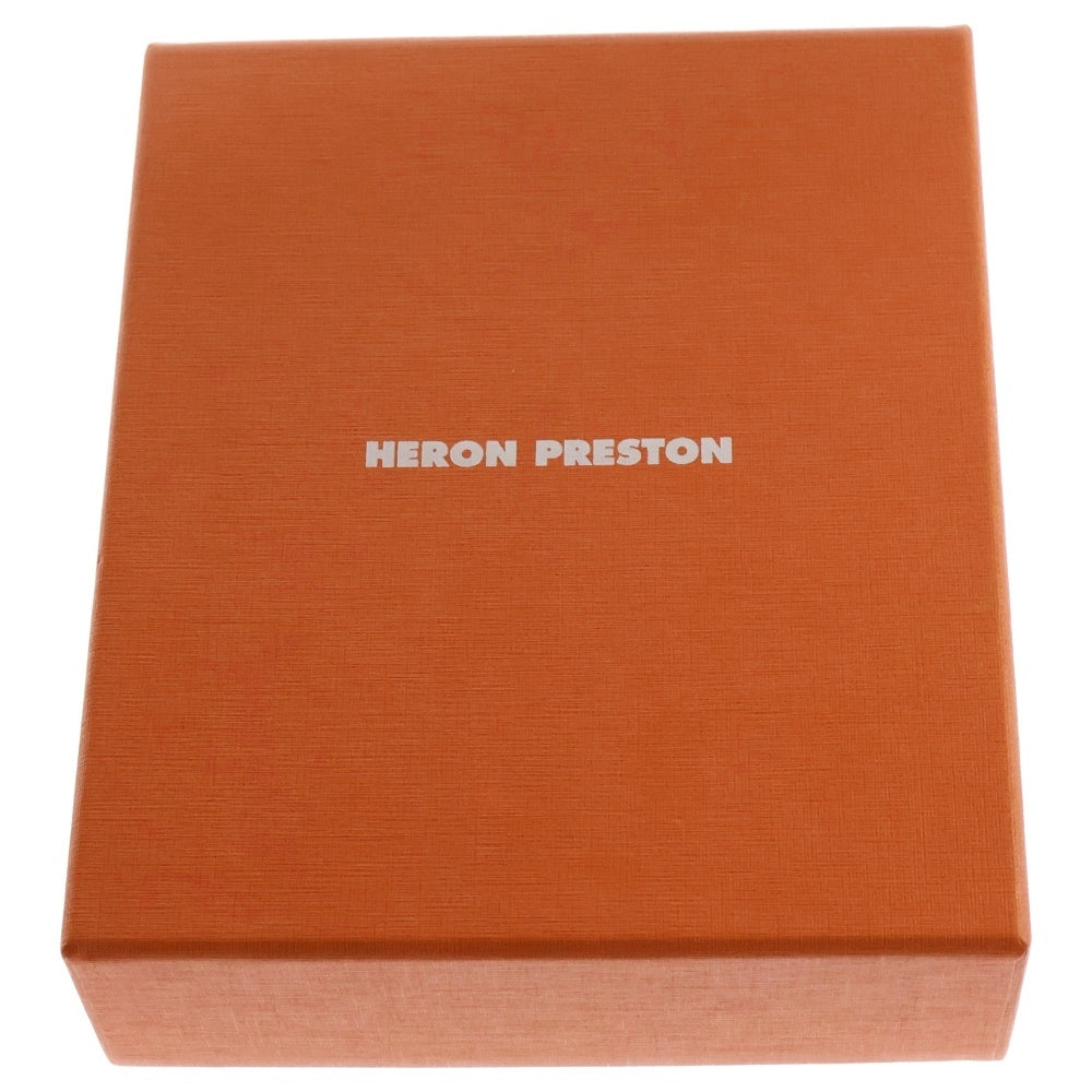 HERON PRESTON(ヘロンプレストン) 23AW PRESTONMULTICHAIN SQUARE NECKLACE マルチチェーンネックレス シルバー/オレンジ HMOB014C99BRA0027822