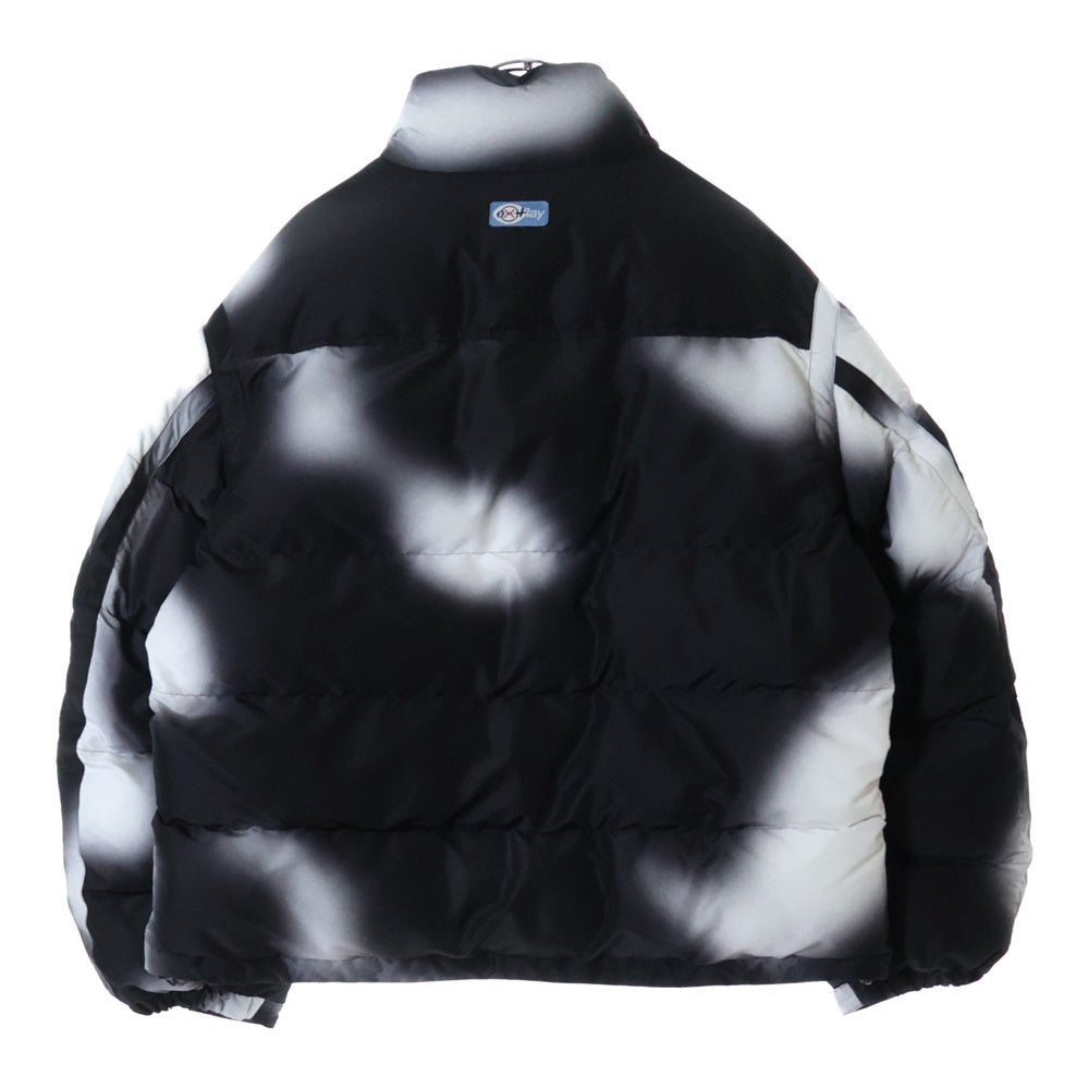 HERON PRESTON(ヘロンプレストン) 23AW PRESTONEX-RAY AOP BLUR NYLON PUFFER プレストン エクストラ-レイ エーオーピー ブラー ナイロン パファー ジャケット HMEJ001F23FAB0020110