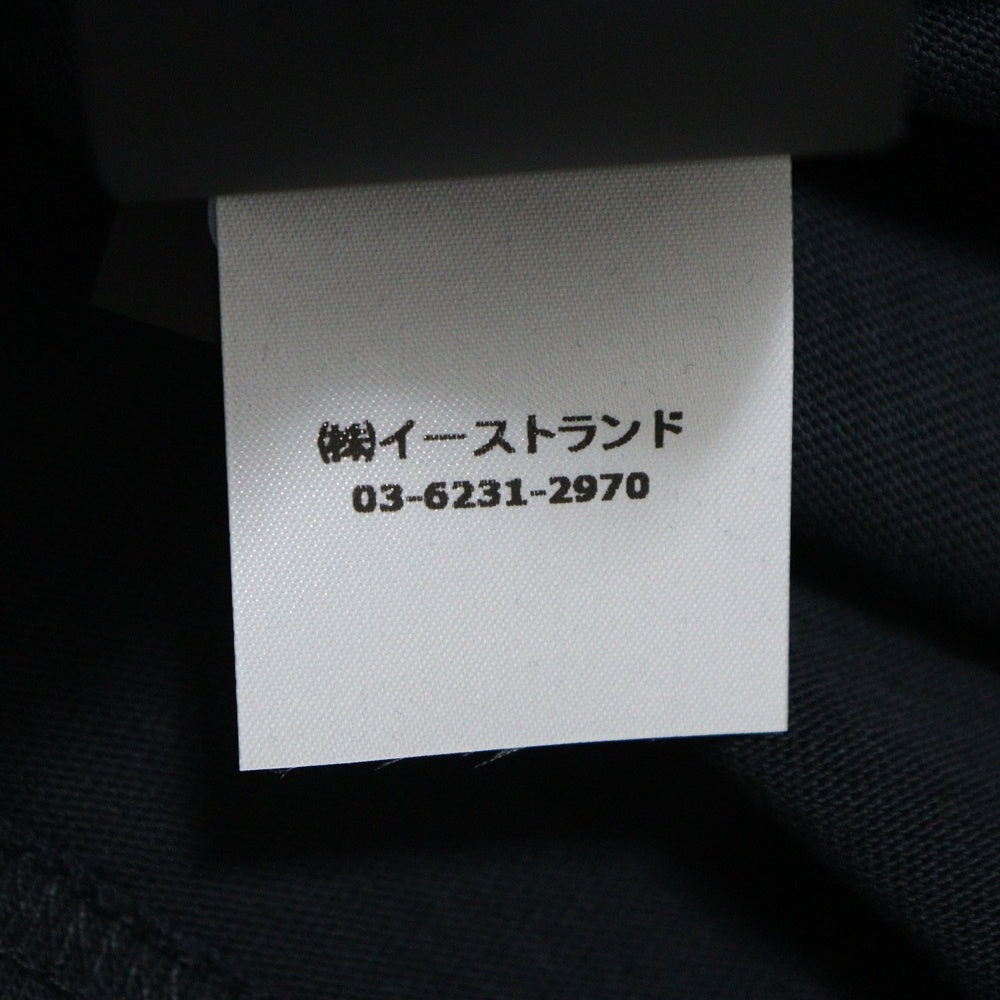 HERON PRESTON(ヘロンプレストン) 23AW HPNY EMB ROLLNECK ロールネック 刺繍 ロングスリーブ 長袖Tシャツ カットソー ブラック HMAB027C99JER0021001