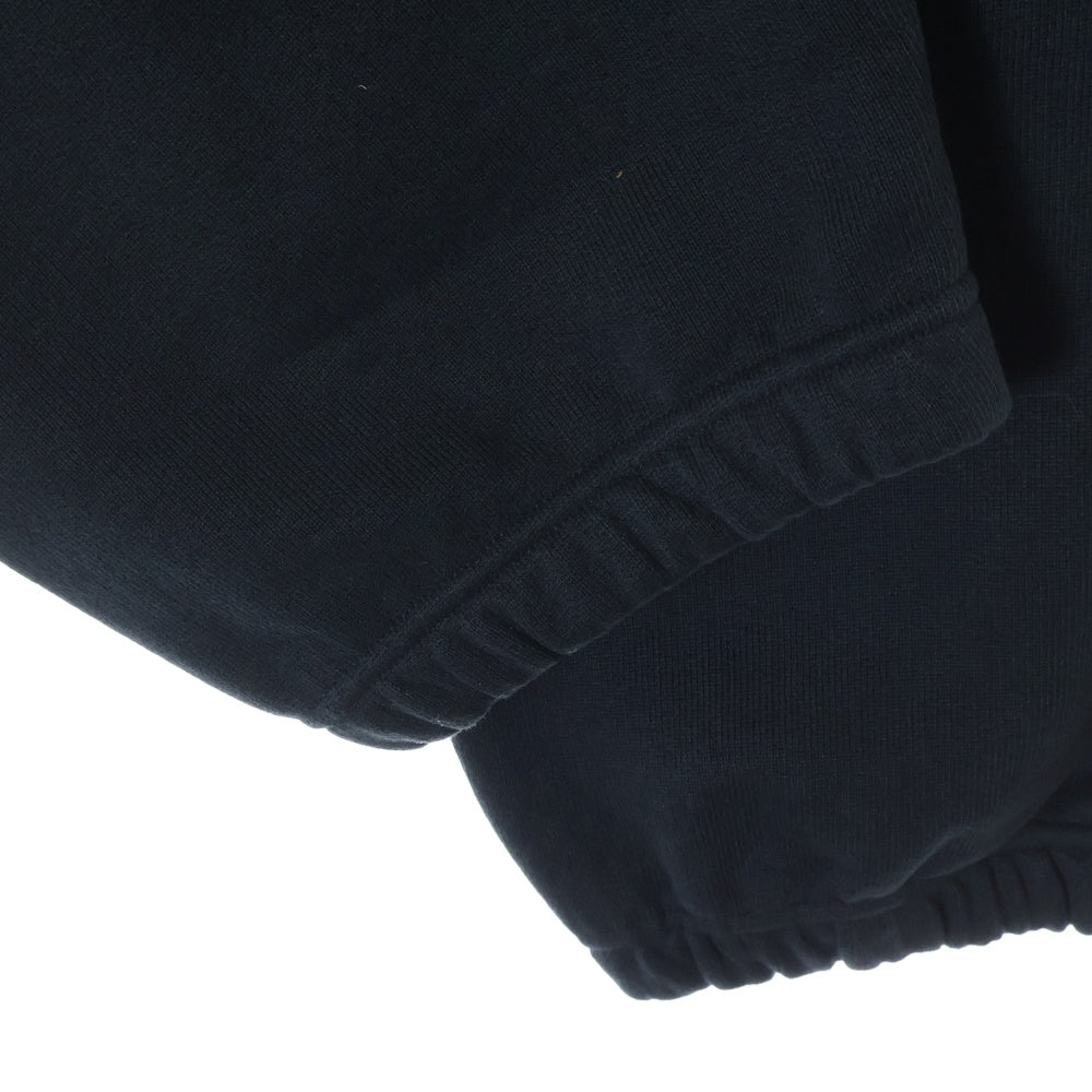 HERON PRESTON(ヘロンプレストン) 23AW REG HPNY SWEATPANTS サイドプリント コットン スウェットパンツ ブラック HMCH027C99JER0021001