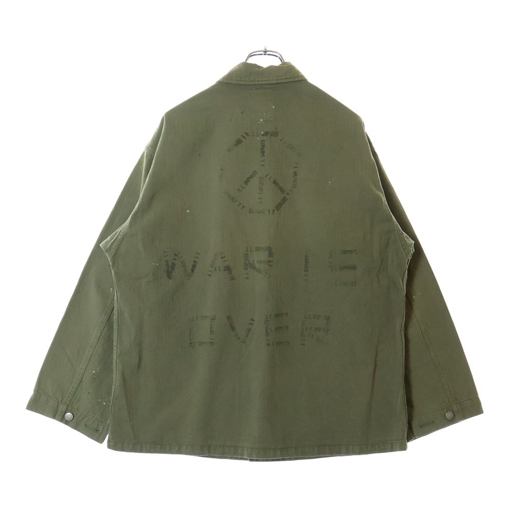 BOWWOW(バウワウ) 23AW JOHN PEACE M42 HBT JACKET ジョンピース ヘリンボーンツイル ユーテリィティー ジャケット カーキ BW2302-JPM42J