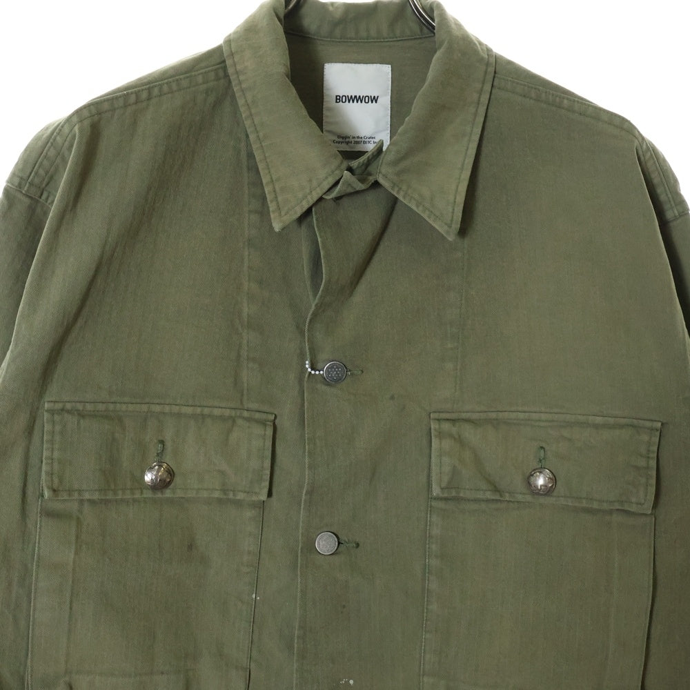 BOWWOW(バウワウ) 23AW JOHN PEACE M42 HBT JACKET ジョンピース ヘリンボーンツイル ユーテリィティー ジャケット カーキ BW2302-JPM42J