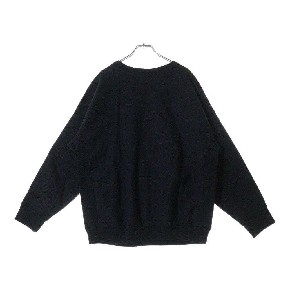 BOWWOW(バウワウ) 23AW ×Disney SNOW WHITE SWEAT SHIRTS スノーホワイト 白雪姫 フロントプリント クルーネックスウェット トレーナー ブラック BW2302-SWSS