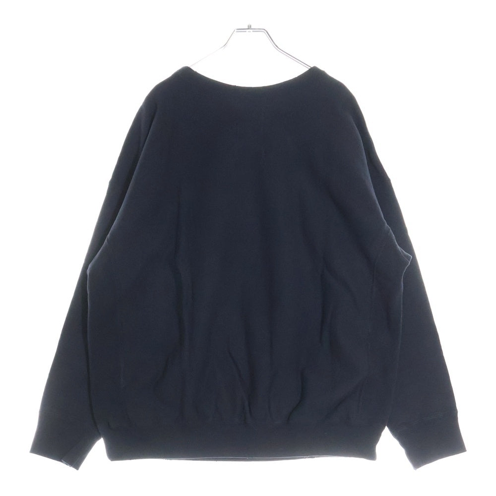 BOWWOW(バウワウ) 23AW ×Disney SNOW WHITE SWEAT SHIRTS スノーホワイト 白雪姫 フロントプリント クルーネックスウェット トレーナー ブラック BW2302-SWSS