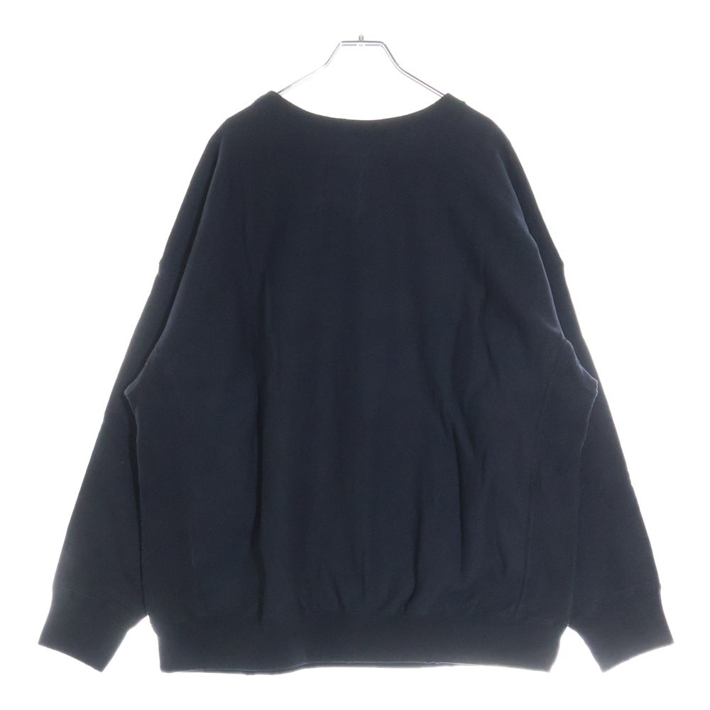 BOWWOW(バウワウ) 23AW ×Disney SNOW WHITE SWEAT SHIRTS スノーホワイト 白雪姫 フロントプリント クルーネックスウェット トレーナー ブラック BW2302-SWSS