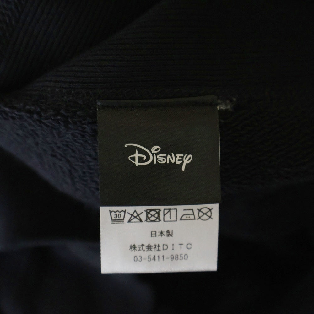 BOWWOW(バウワウ) 23AW ×Disney SNOW WHITE SWEAT SHIRTS スノーホワイト 白雪姫 フロントプリント クルーネックスウェット トレーナー ブラック BW2302-SWSS
