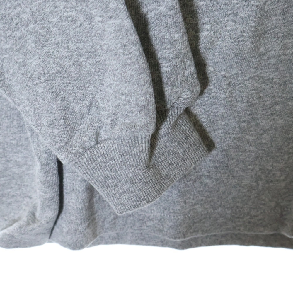 BOWWOW(バウワウ) 23AW USN 5TH AVE 88/12 LS カレッジロゴプリント パッチワーク ロングスリーブ 長袖Tシャツ グレー BW2302-U581L