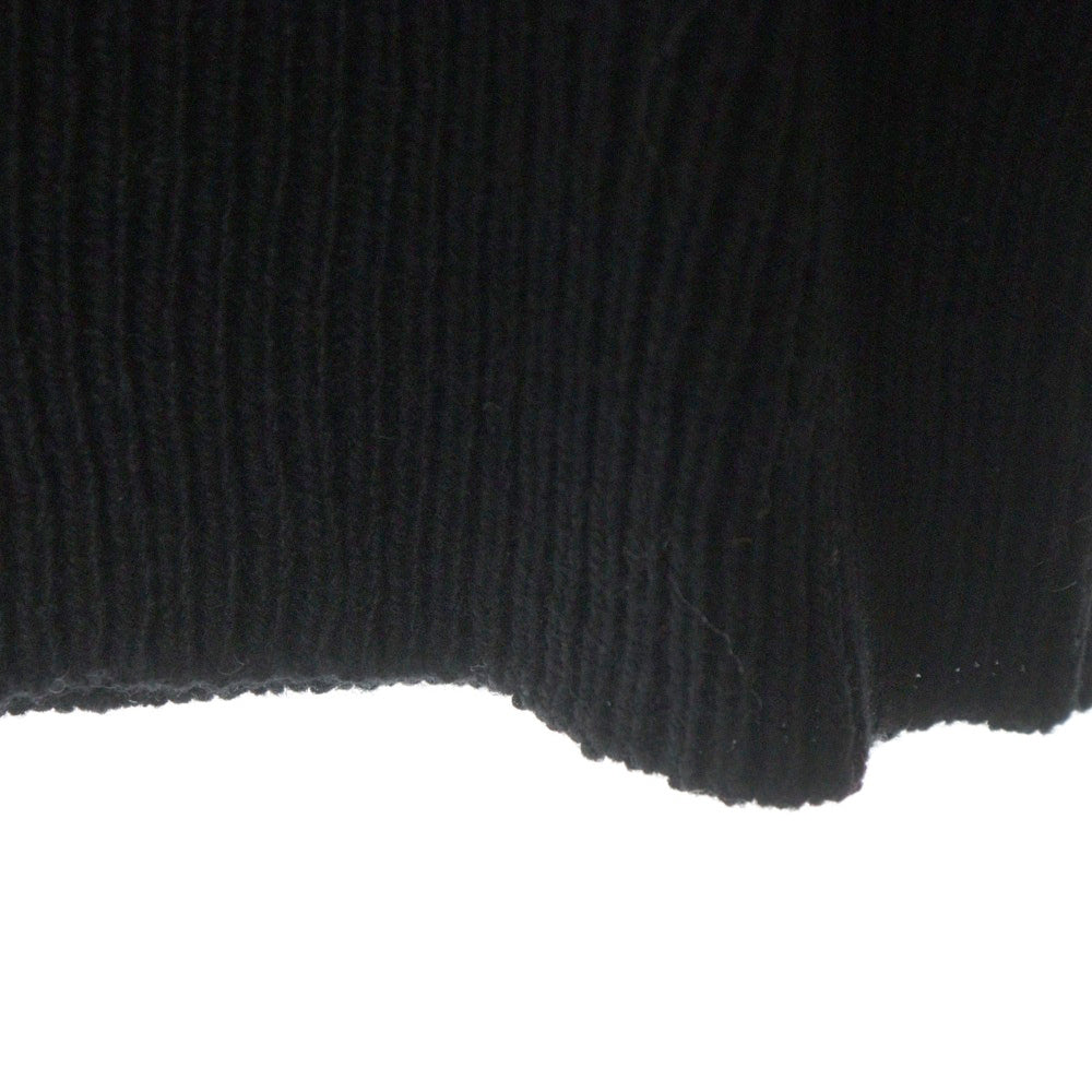 MARNI(マルニ) 23AW ROUNDNECK SWEATER フロントロゴモヘヤ クルーネックニット セーター ブラック/ホワイト GCMG0353Q0UFH942