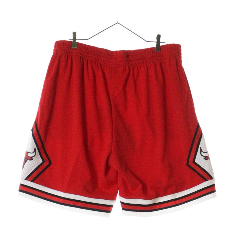 Mitchell&Ness(ミッチェル アンド ネス) 23SS NBA SWINGMAN ROAD SHORTS BULLS 97-98 スウィングマン ロード ブルズ ハーフパンツ ショーツ レッド/ブラック SMSHGS18223-CBUSCAR97
