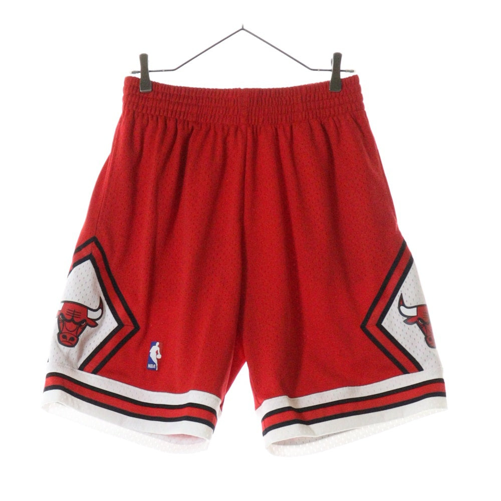 Mitchell&Ness(ミッチェル アンド ネス) 23SS NBA SWINGMAN ROAD SHORTS BULLS 97-98 スウィングマン ロード ブルズ ハーフパンツ ショーツ レッド/ブラック SMSHGS18223-CBUSCAR97