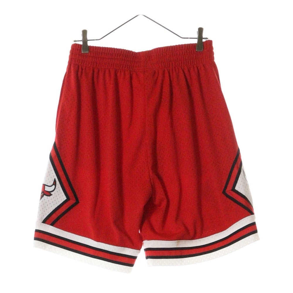 Mitchell&Ness(ミッチェル アンド ネス) 23SS NBA SWINGMAN ROAD SHORTS BULLS 97-98 スウィングマン ロード ブルズ ハーフパンツ ショーツ レッド/ブラック SMSHGS18223-CBUSCAR97