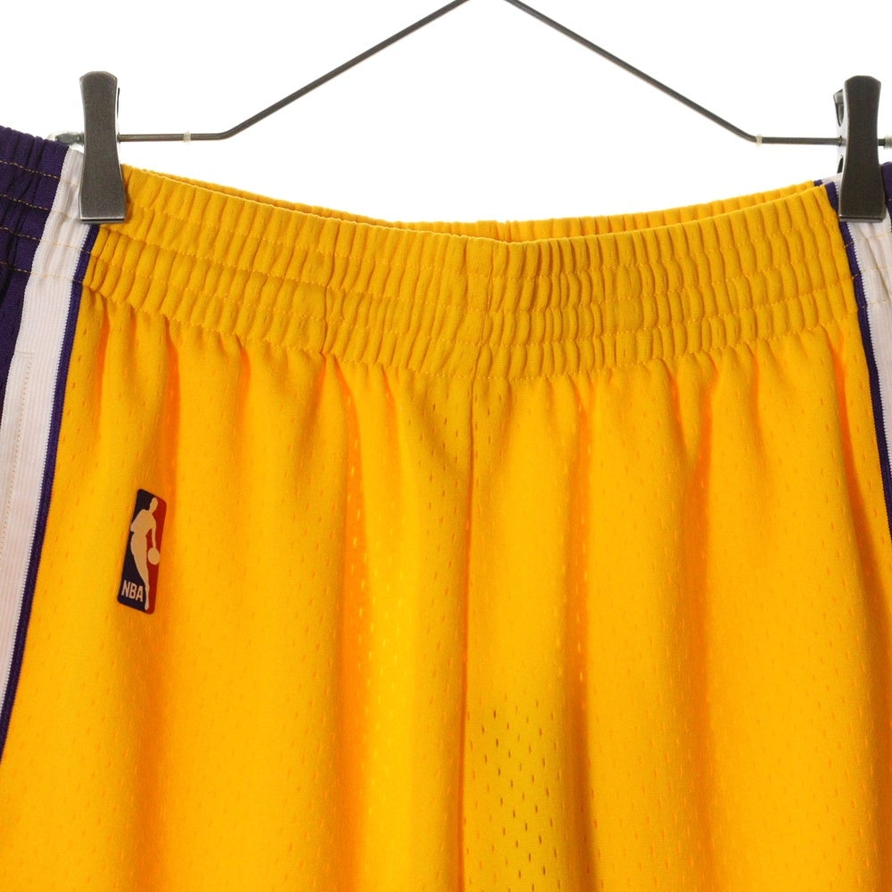 Mitchell&Ness(ミッチェル アンド ネス) 23SS 09 スウィングマン レイカーズ ユニフォーム ショート ショーツ ハーフパンツ イエロー/パープル SMSHCP19075-LALLGPR09