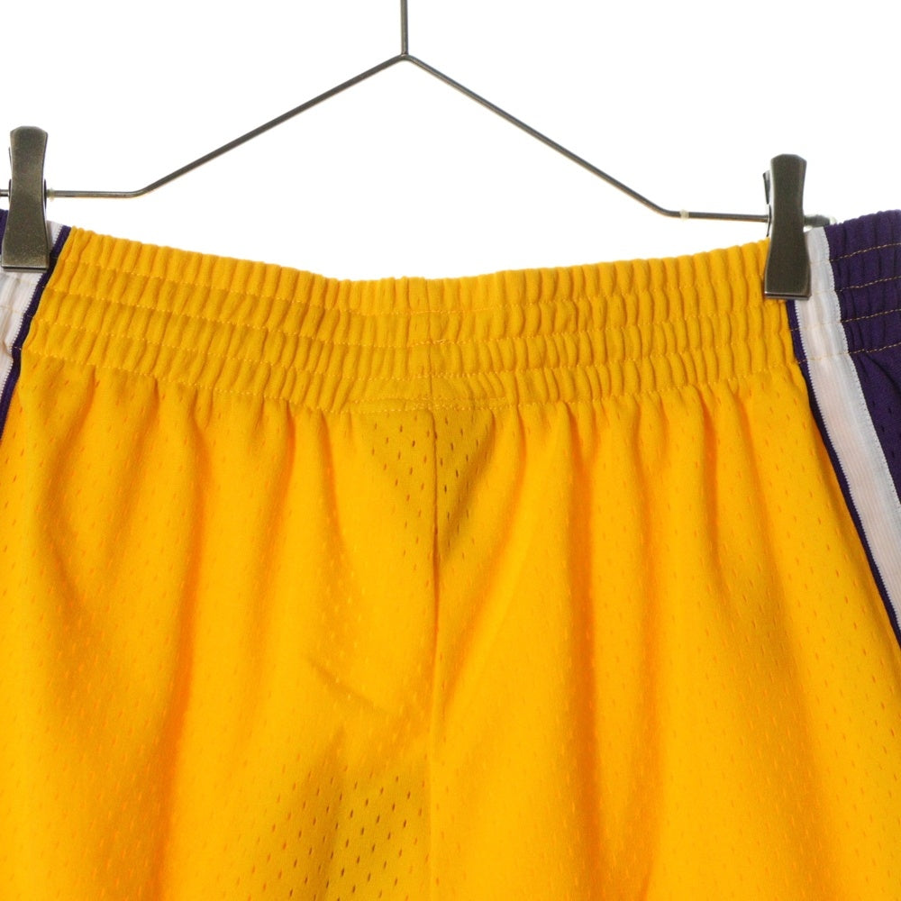 Mitchell&Ness(ミッチェル アンド ネス) 23SS 09 スウィングマン レイカーズ ユニフォーム ショート ショーツ ハーフパンツ イエロー/パープル SMSHCP19075-LALLGPR09