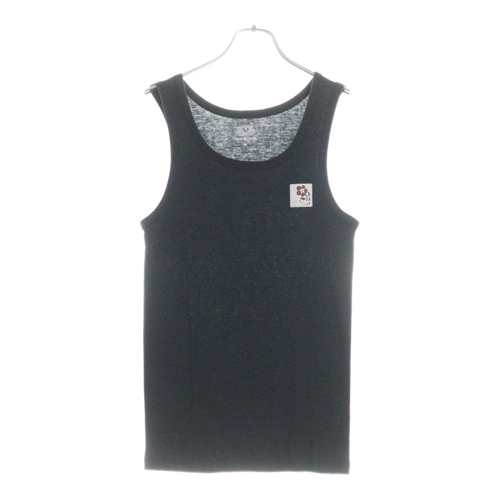 SyuMan(シューマン) 23AW FLOWER TAG 3PACK 3パックセット フロントロゴパッチ 半袖Tシャツ 長袖Tシャツ タンクトップ カットソー ブラック S&F-23aw-001