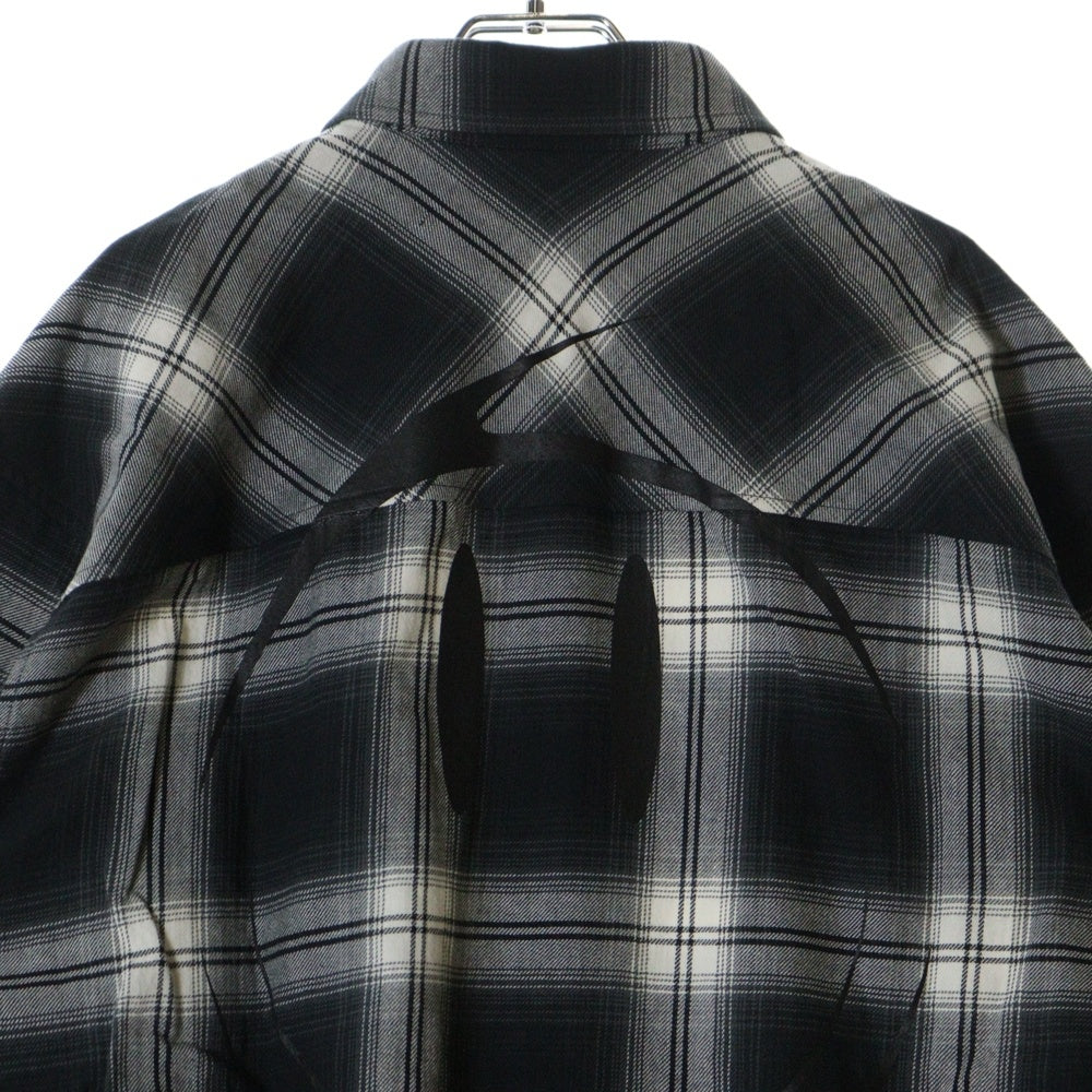 Rafu(ラフ) 23AW LOOSE JOINTS FLANNEL SHIRT ルーズ ジョイント フランネルシャツ 長袖シャツ ブラック Rafu23NL010GM
