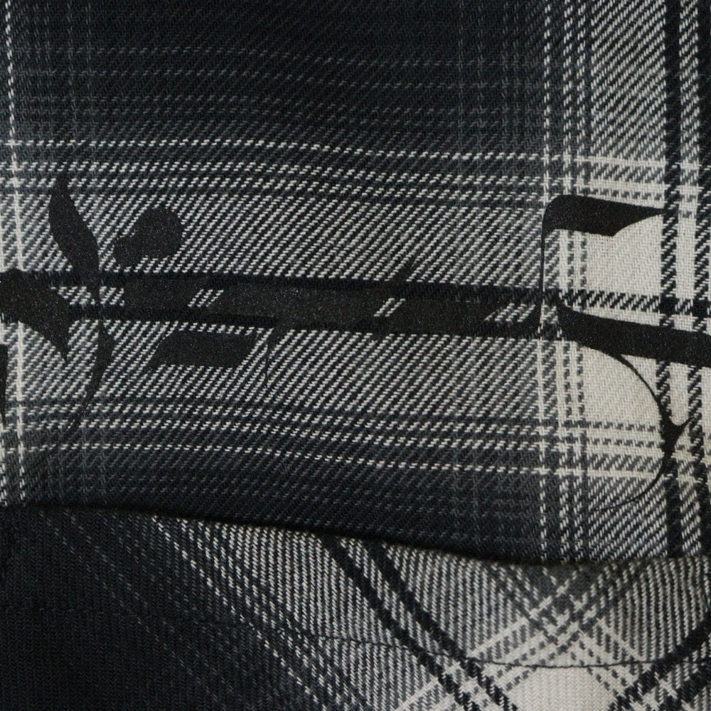 Rafu(ラフ) 23AW LOOSE JOINTS FLANNEL SHIRT ルーズ ジョイント フランネルシャツ 長袖シャツ ブラック Rafu23NL010GM